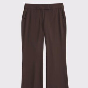 Abercrombie Low Rise Drapey Boot Trouser in Dark Brown 6L 28L